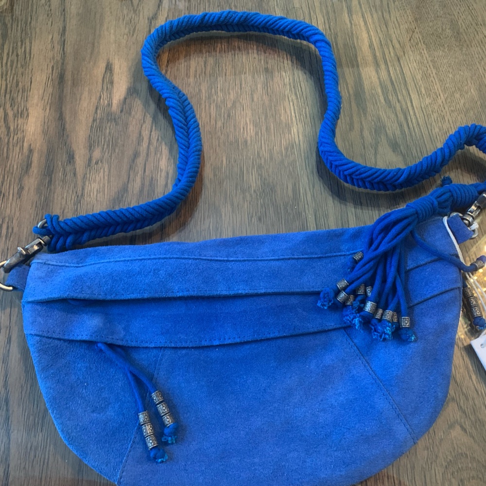 Free People Blue Sweet Talker Sling Bag